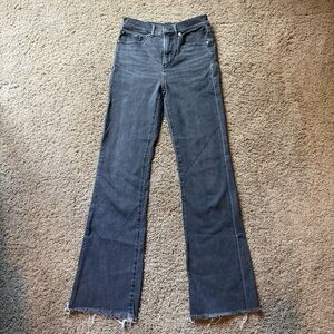 Express Charcoal Boot Cut High Rise Jeans